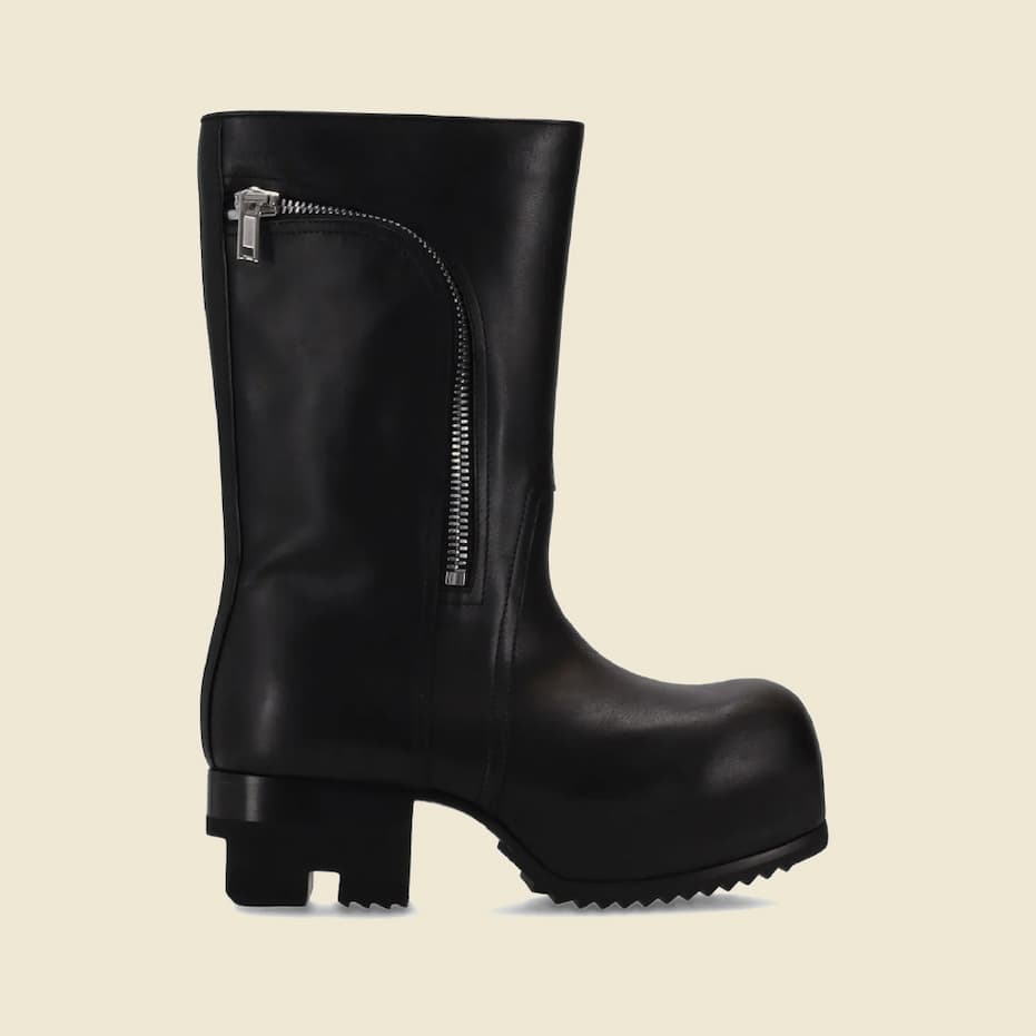 Rick Owens Bauhaus Ballast Pull-On Boots at Century 21 NYC