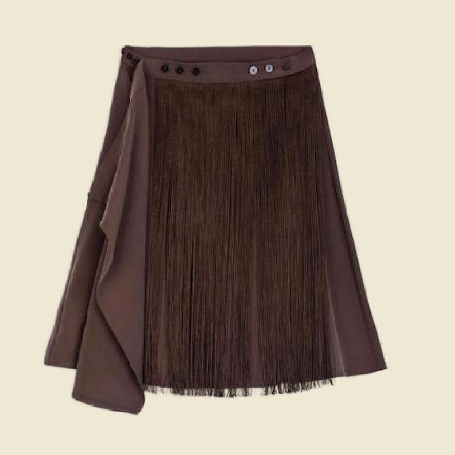 Alysi Fringe Skirt at Century 21 NYC