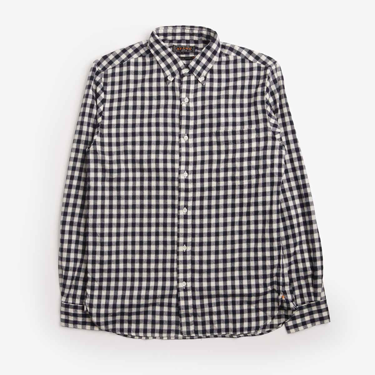 Beams PLus Button Down Gingham Check Shirt at Urban Industry Store 