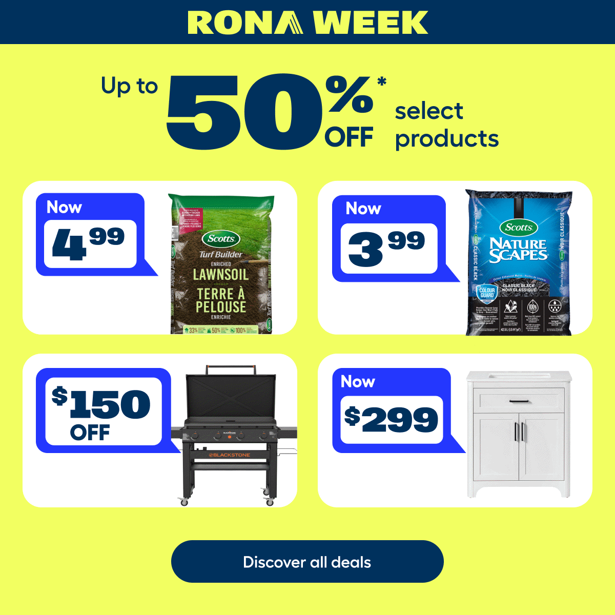 Up to 50% off* Select Products