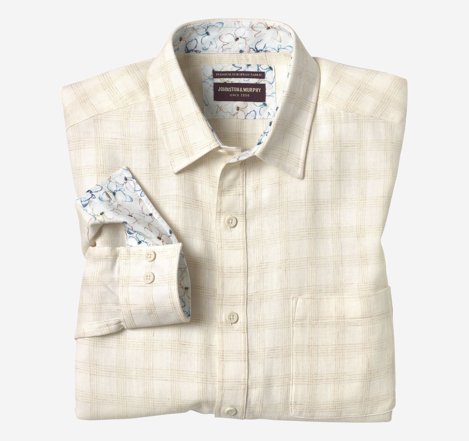 Washed Linen-Blend Shirt