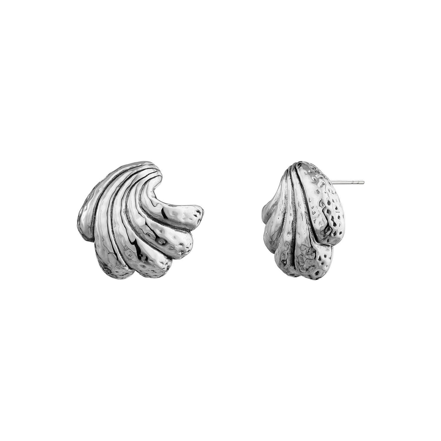 Image of Sculptural Shell Stud Earrings