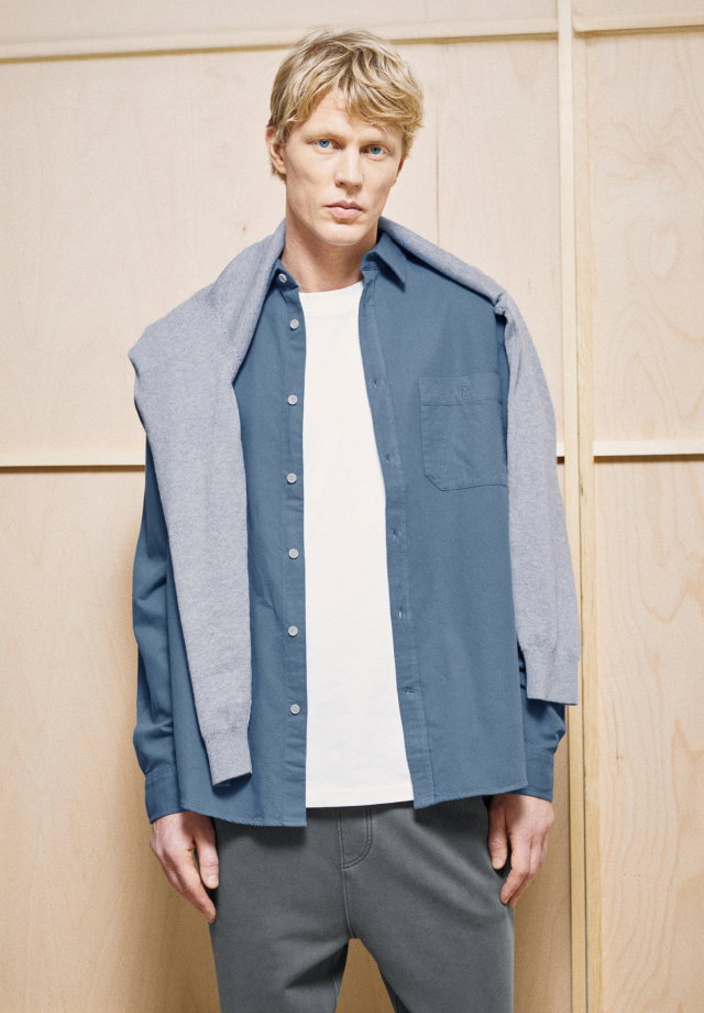 GMT DYE LINEN LONG SLEEVE SHIRT