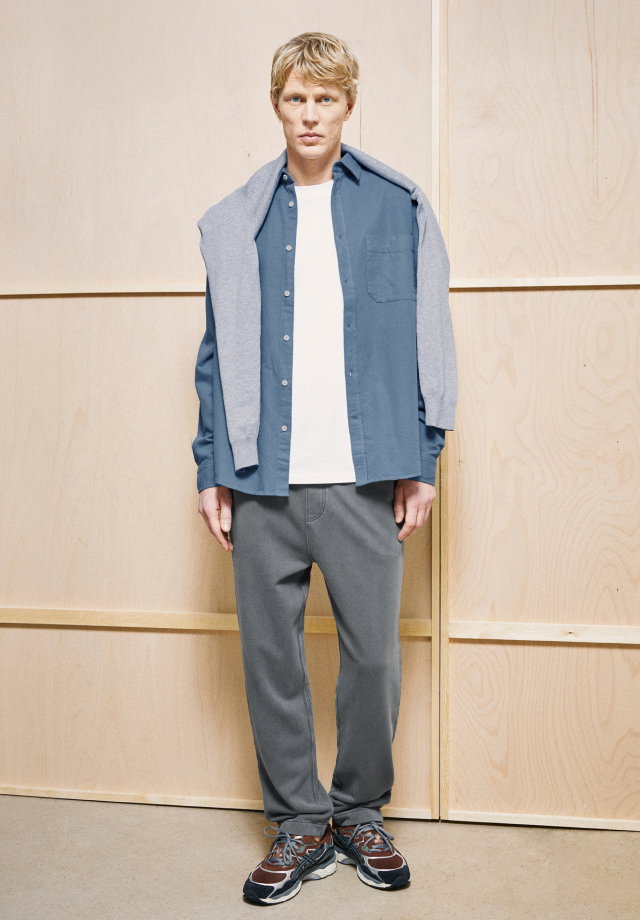 GMT DYE LINEN LONG SLEEVE SHIRT