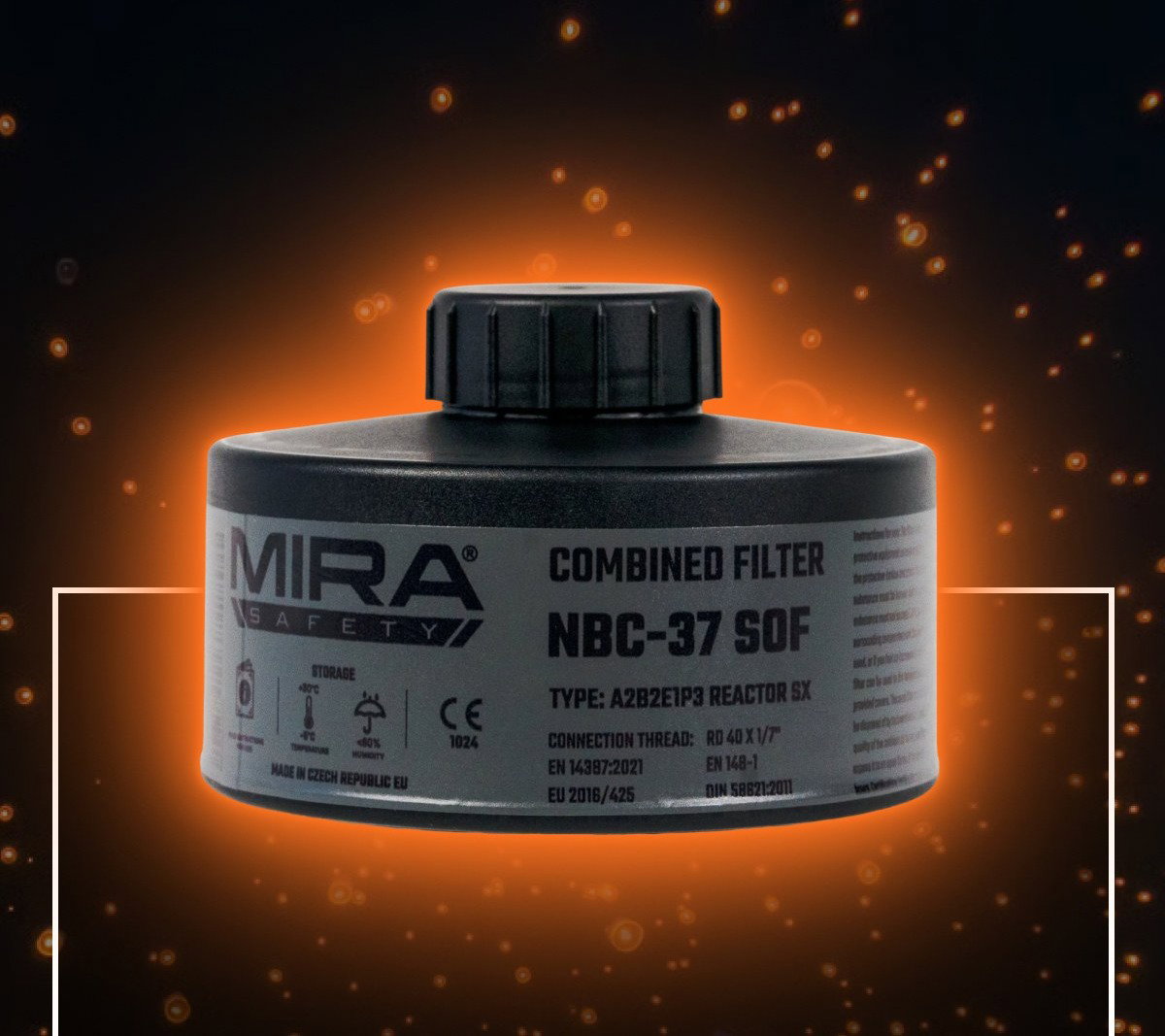 Mira combined filter nbc-37 50f type: a2b2e2p3 reactor sx connection thread: RD 40/1/7 EU 2016/425