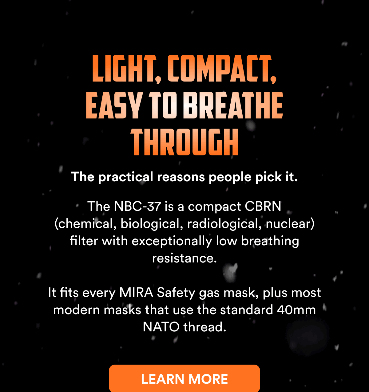 Light, compact, easy to breathe through The practical reasons people pick it.