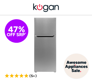 Kogan 413L Top Mount Fridge (Stainless Steel) Product Image
