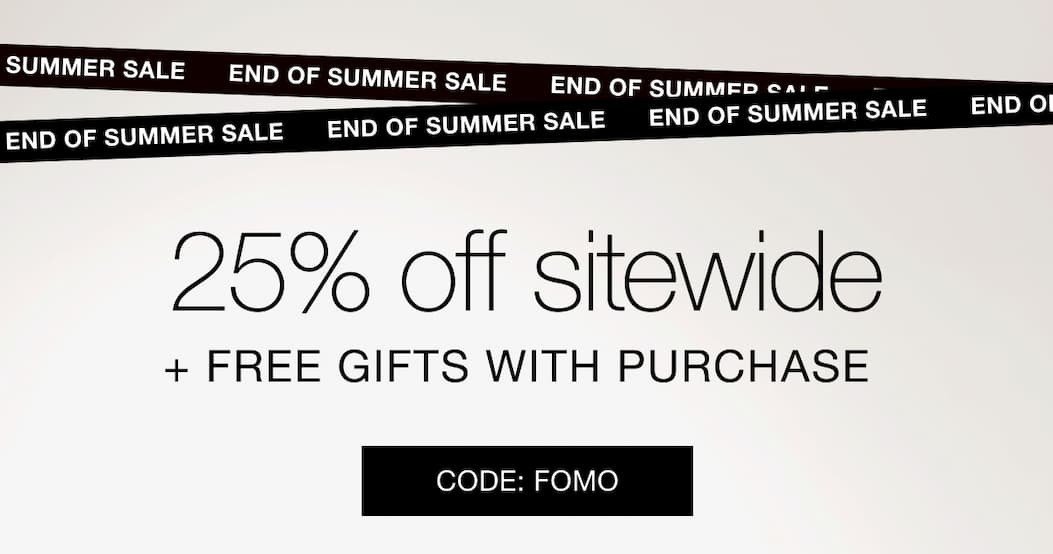 End of Summer Sale+Free Gifts with purchase with StriVectin, code: FOMO