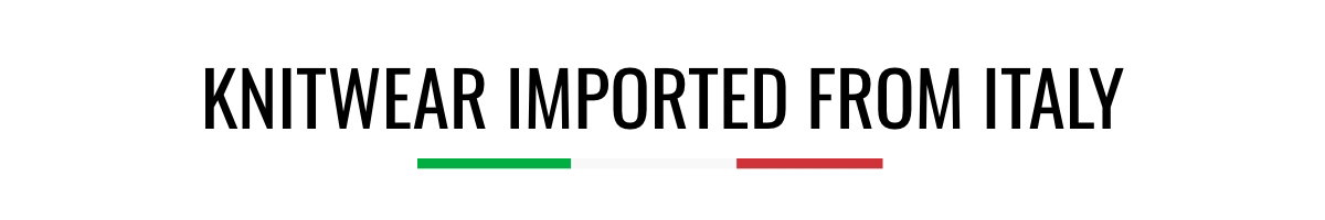 Knitwear imported from Italy. 