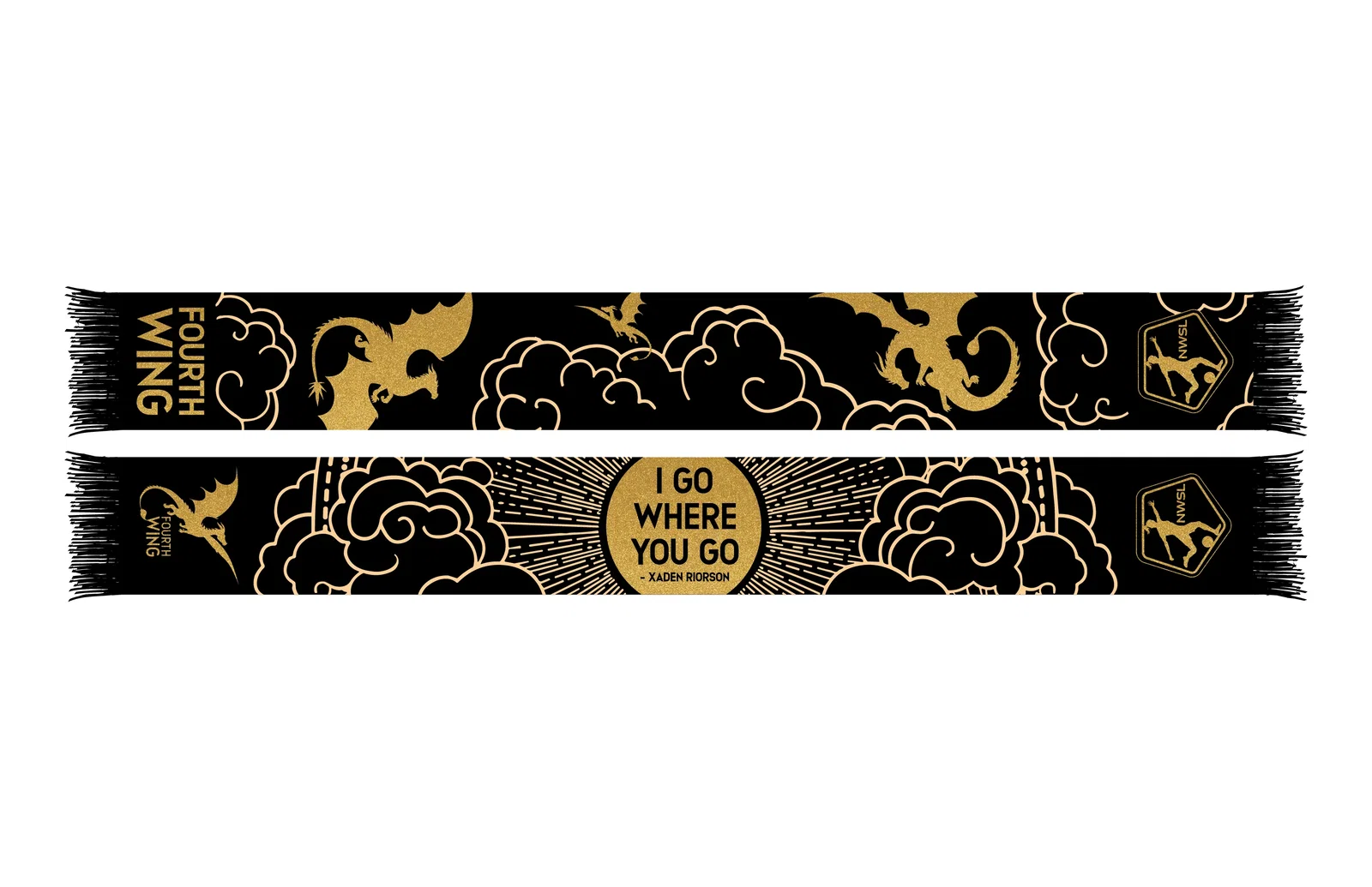 Image of NWSL x Fourth Wing Metallic Woven Scarf