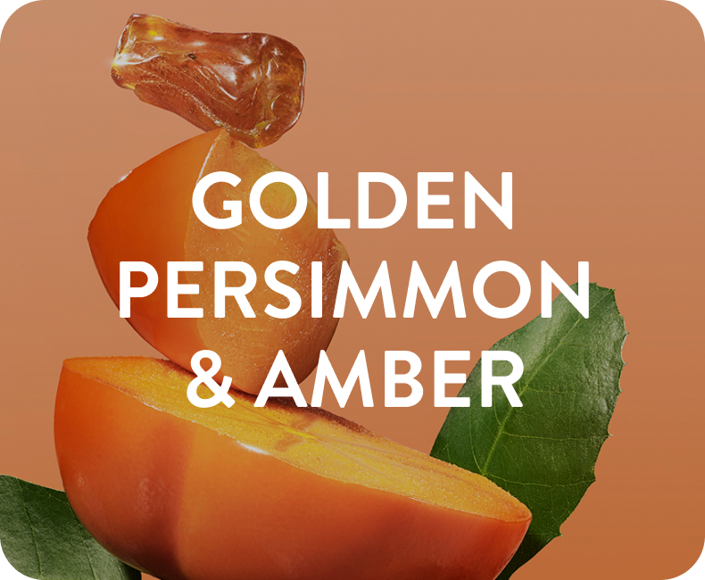 Golden persimmon and amber.