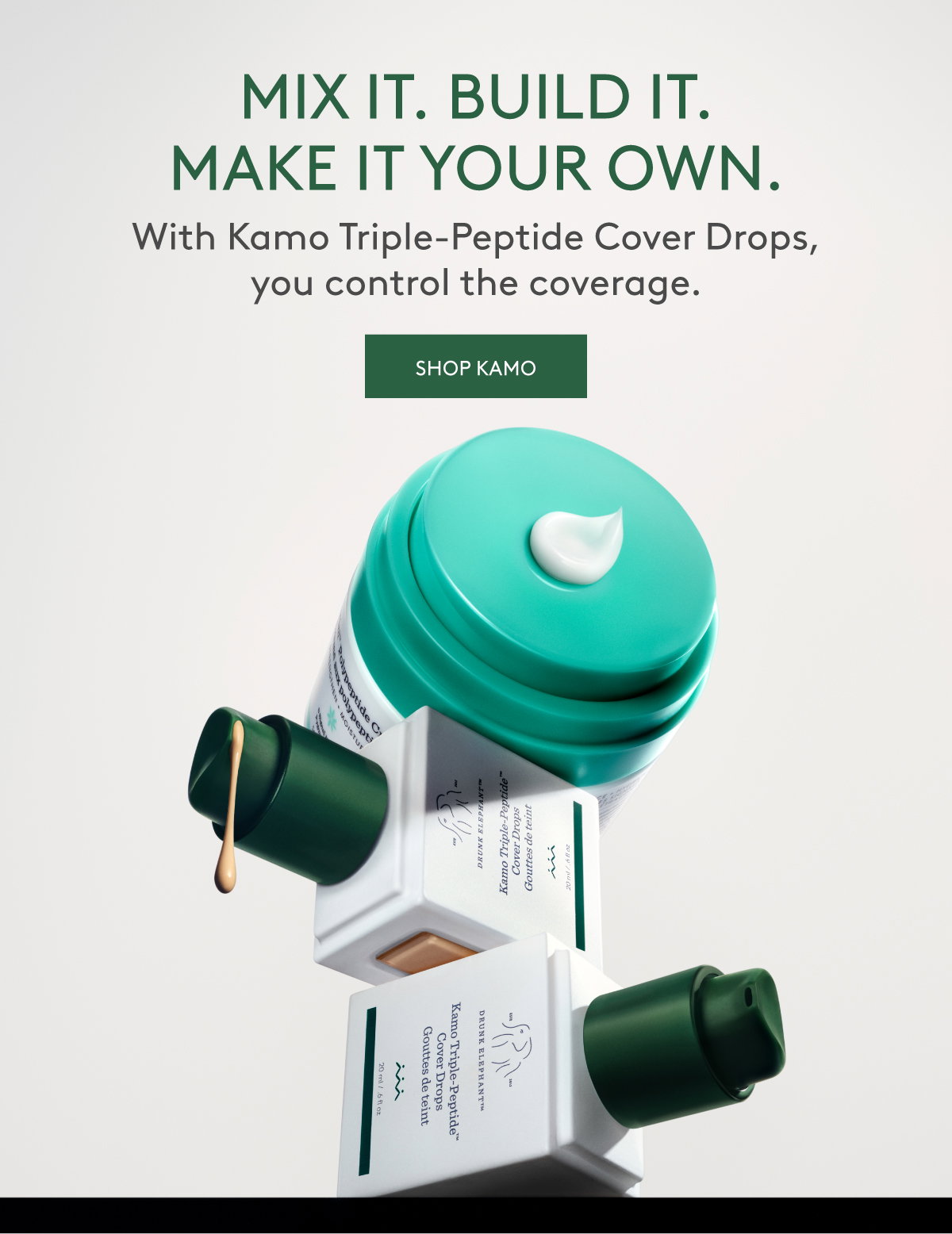 Kamo Triple-Peptide Cover Drops + Protini Cream Duo