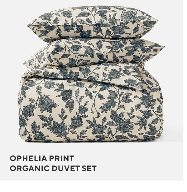 Ophelia Print Organic Duvet Set