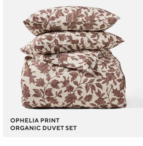 Ophelia Print Organic Duvet Set