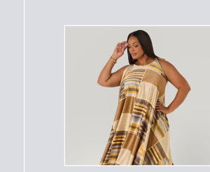 Tie Neck Printed Maxi Dress
