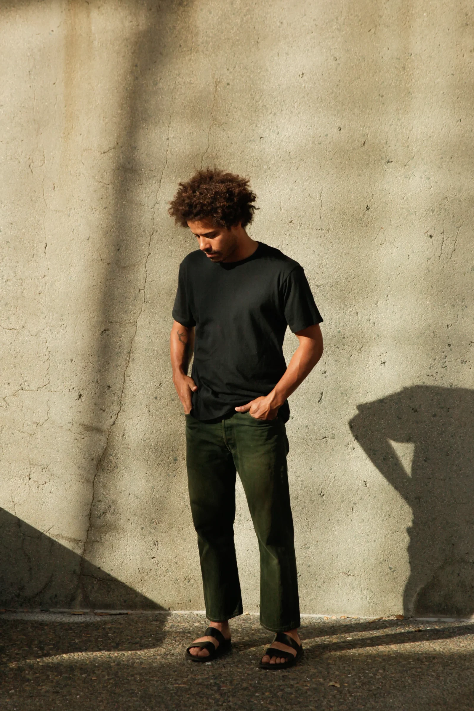 Image of Men's Organic Crew Tee in Black