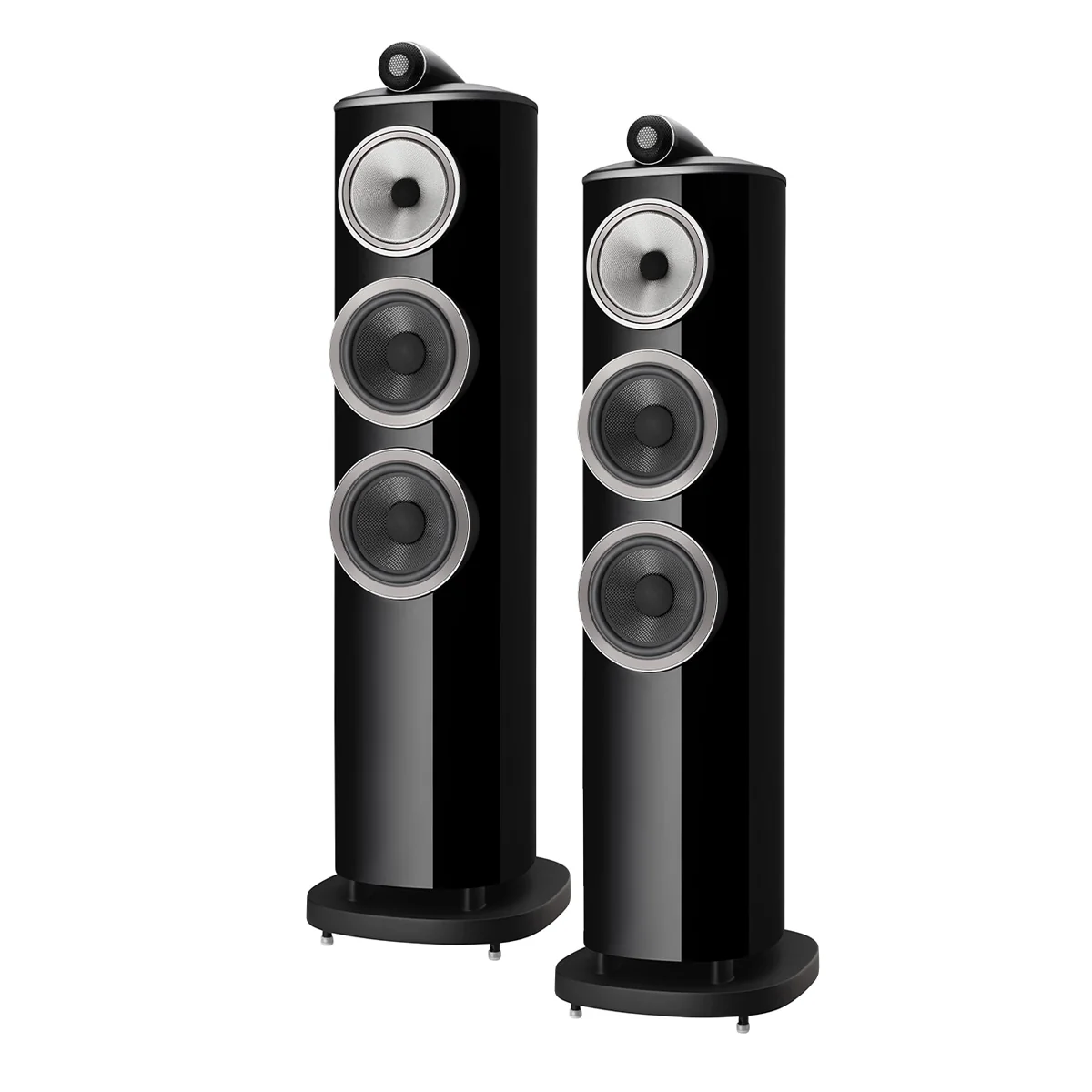 Image of Bowers & Wilkins 804 D4 Tower Speaker - Gloss Black (Pair)