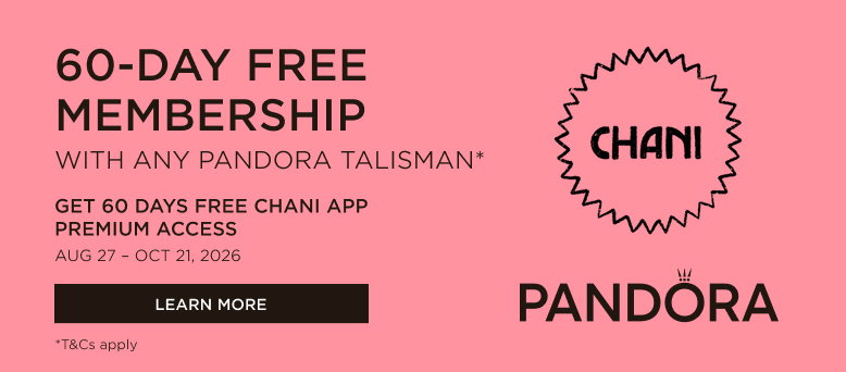 Free Chani membership with qualifying purchase