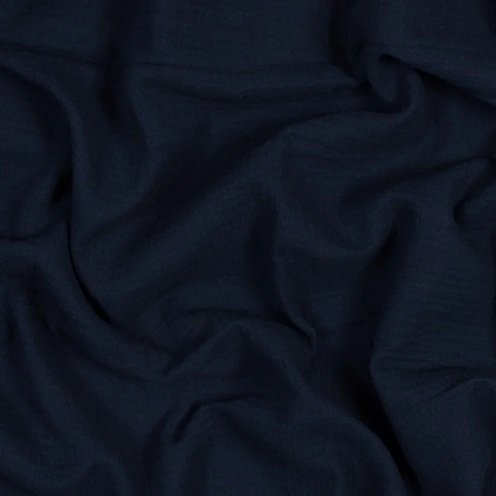 Image of Double Cotton Gauze - Navy - Talamanca Collection