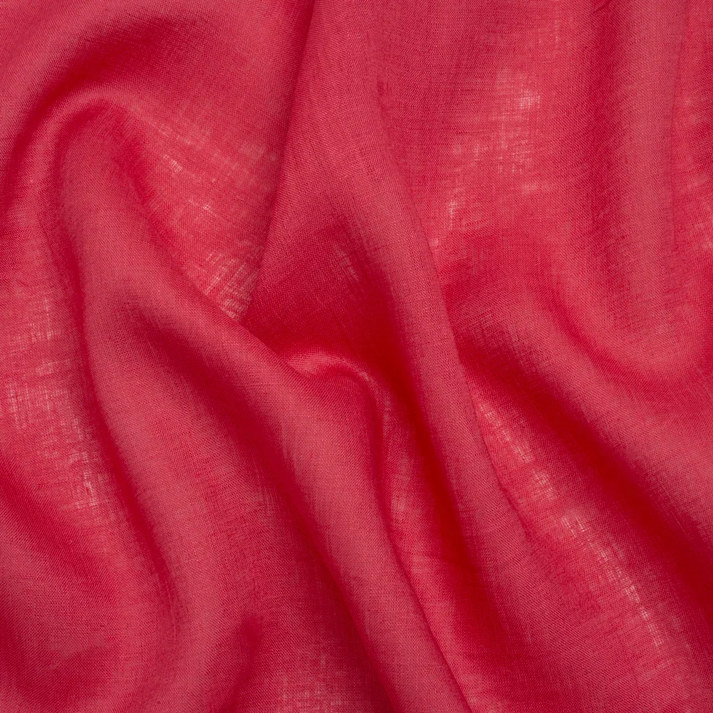 Image of Famous Australian Designer Magenta Lightweight Linen Woven