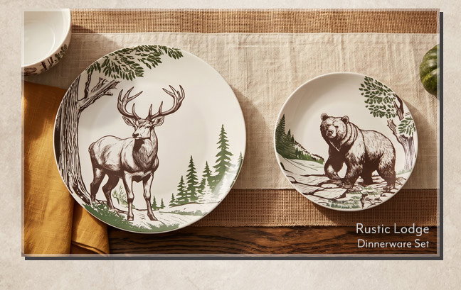 Rustic Lodge Dinnerware Set