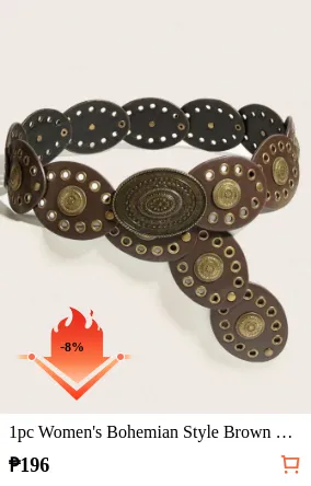 1pc Women s Bohemian Style Brown...