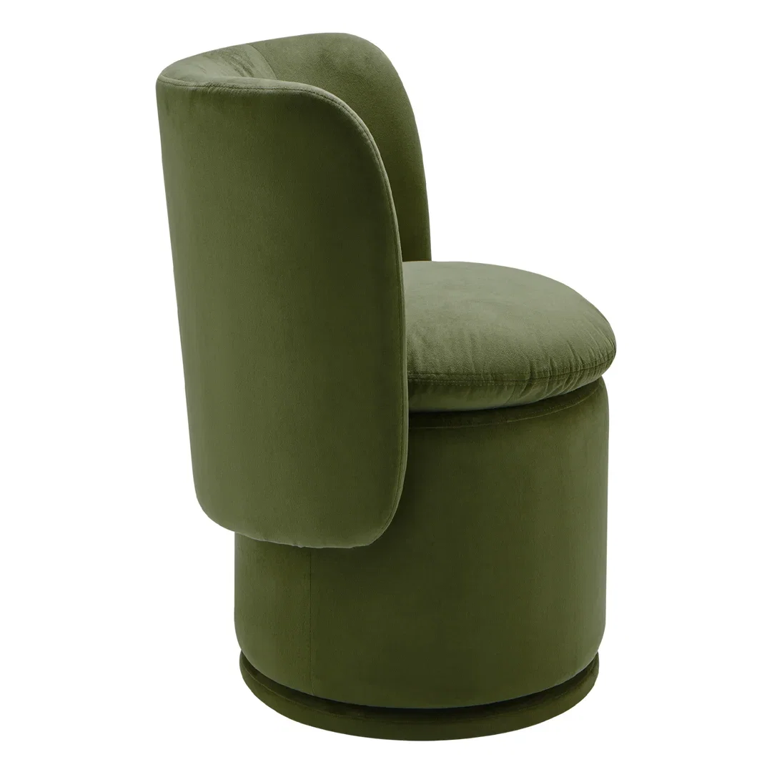 Adrielle Swivel Linen Dining Chair