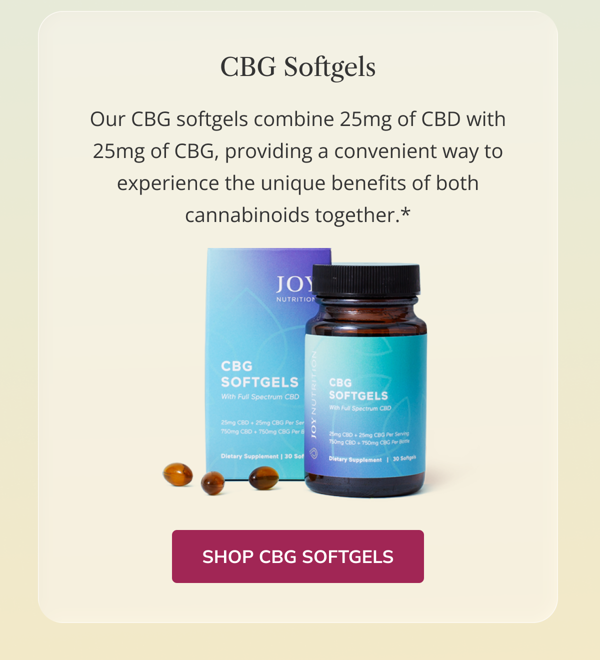CBG Softgels