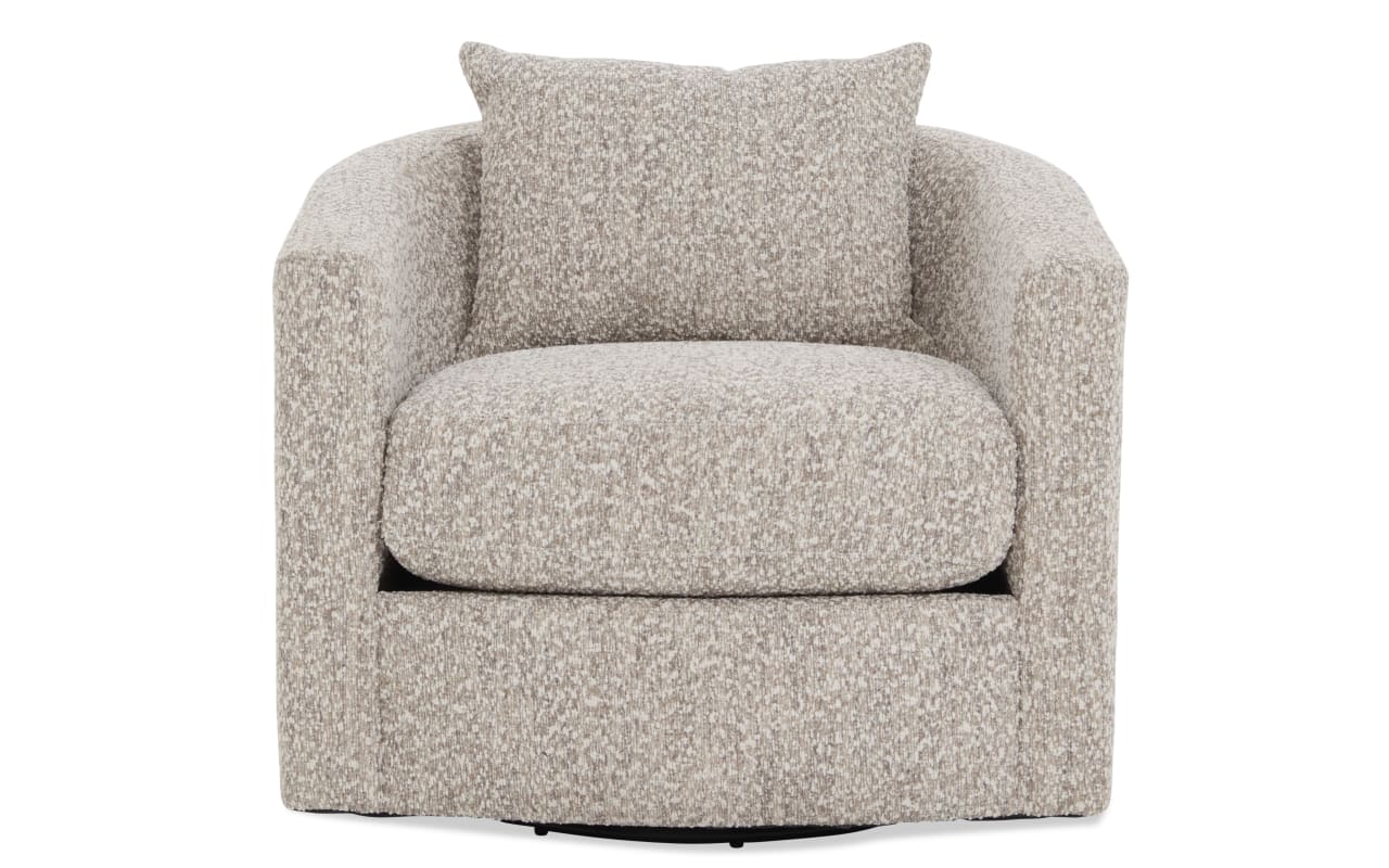 Ellen Sand Swivel Accent Chair