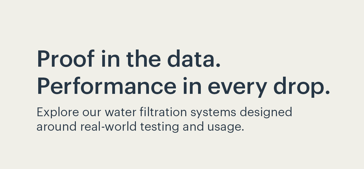 Proof in the data. Performance in every drop.