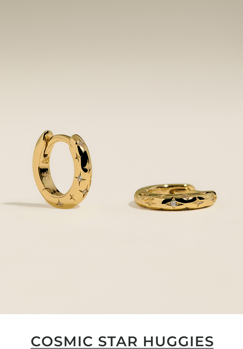 Cosmic Star Huggies in Gold