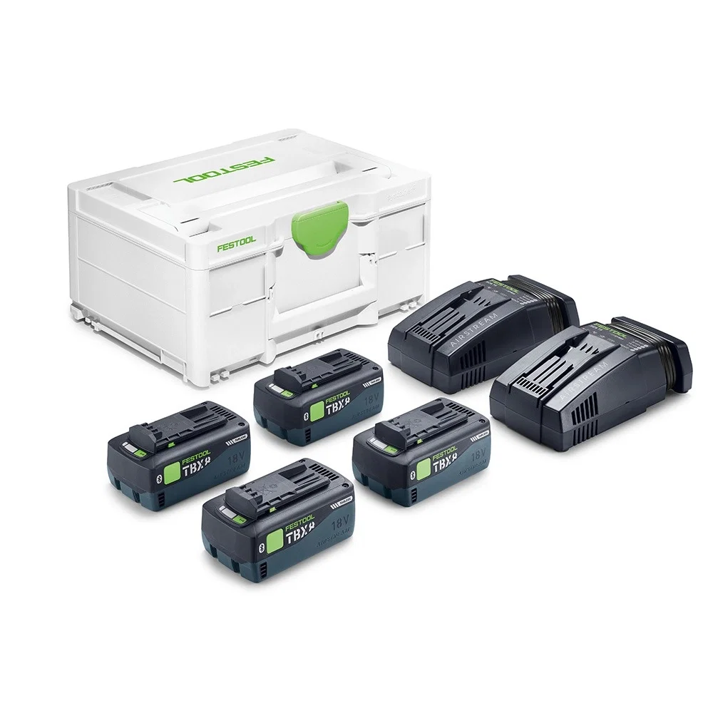 Festool Energy Set SYS 18V 4xTBX8/2xSCA16 (578947)