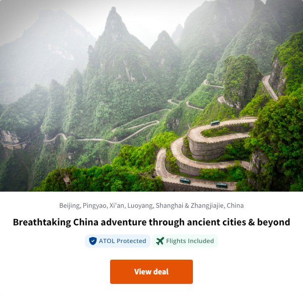 Breathtaking China adventure through ancient cities & beyond