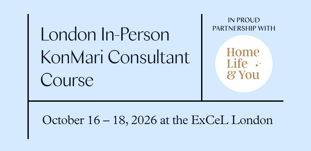 London In-Person KonMari Consultant Course (October 16-18, 2026b at the ExCeL London)