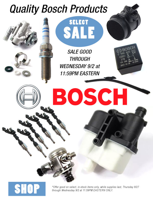Select Bosch Products On Sale at RoverParts.com