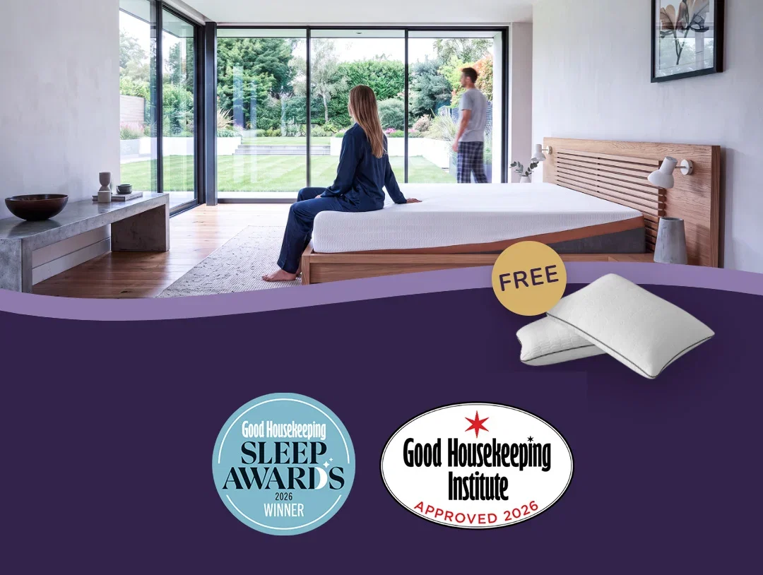 REM-Fit Bank Holiday Sale - save up to £210 with 10% off all mattresses and 2 free luxury memory foam pillows