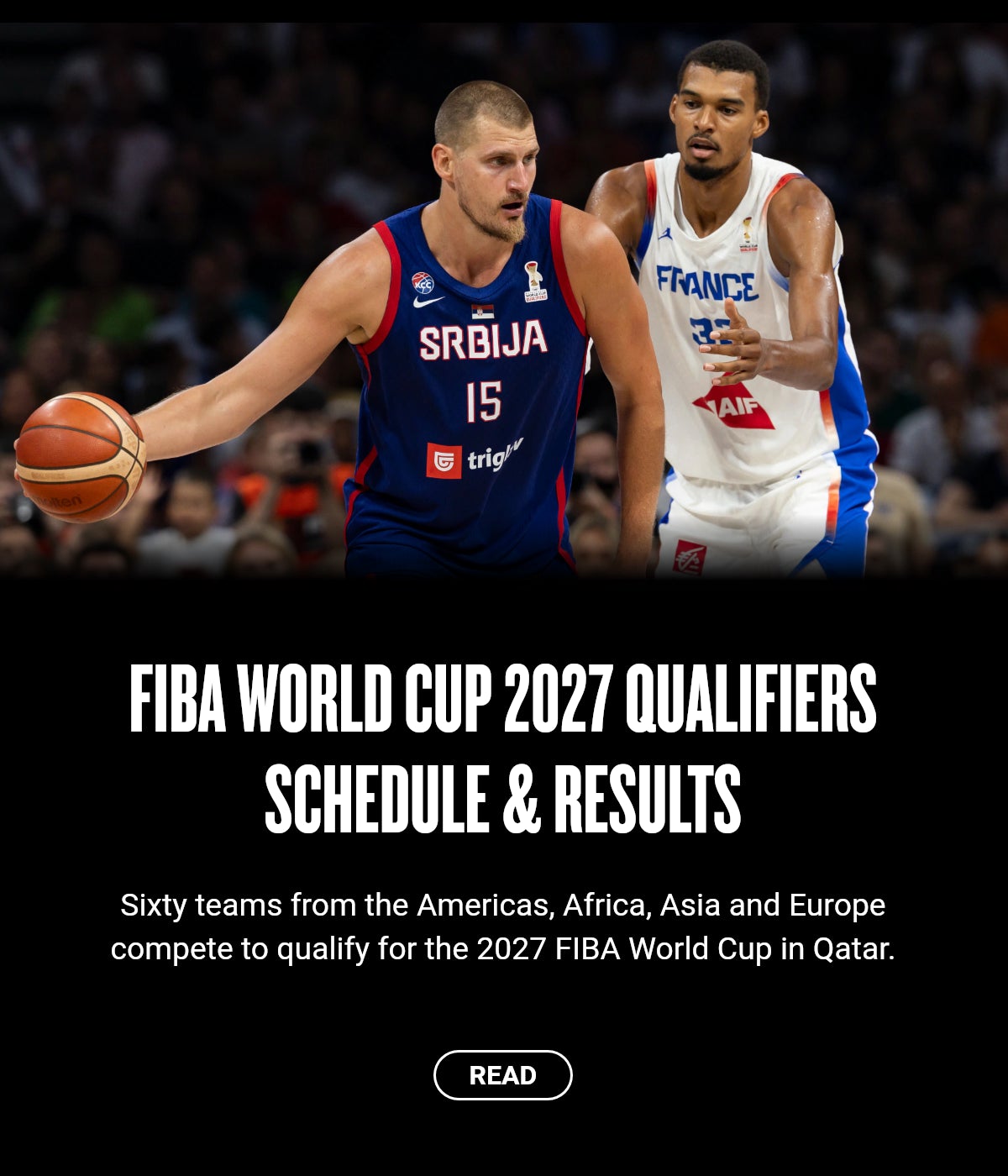 FIBA World Cup 2027 Qualifiers schedule & results