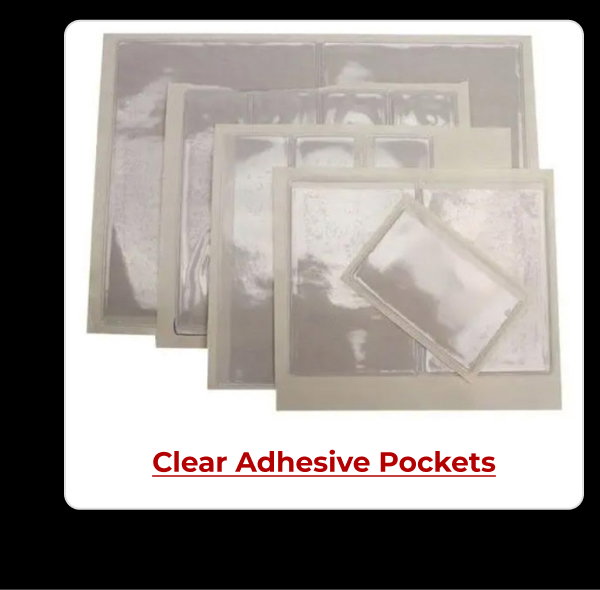 Clear Adhesive Pockets