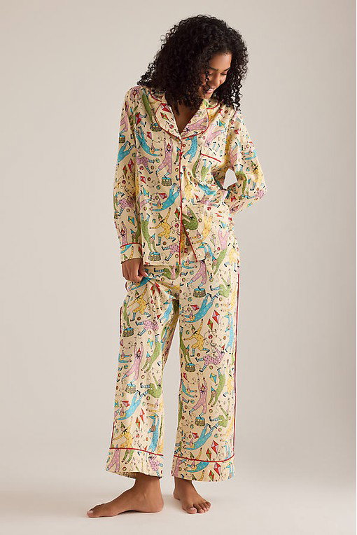 Karen Mabon Clown Print Long Pyjama Set