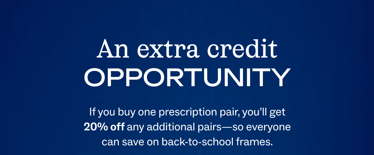 An extra credit opportunity