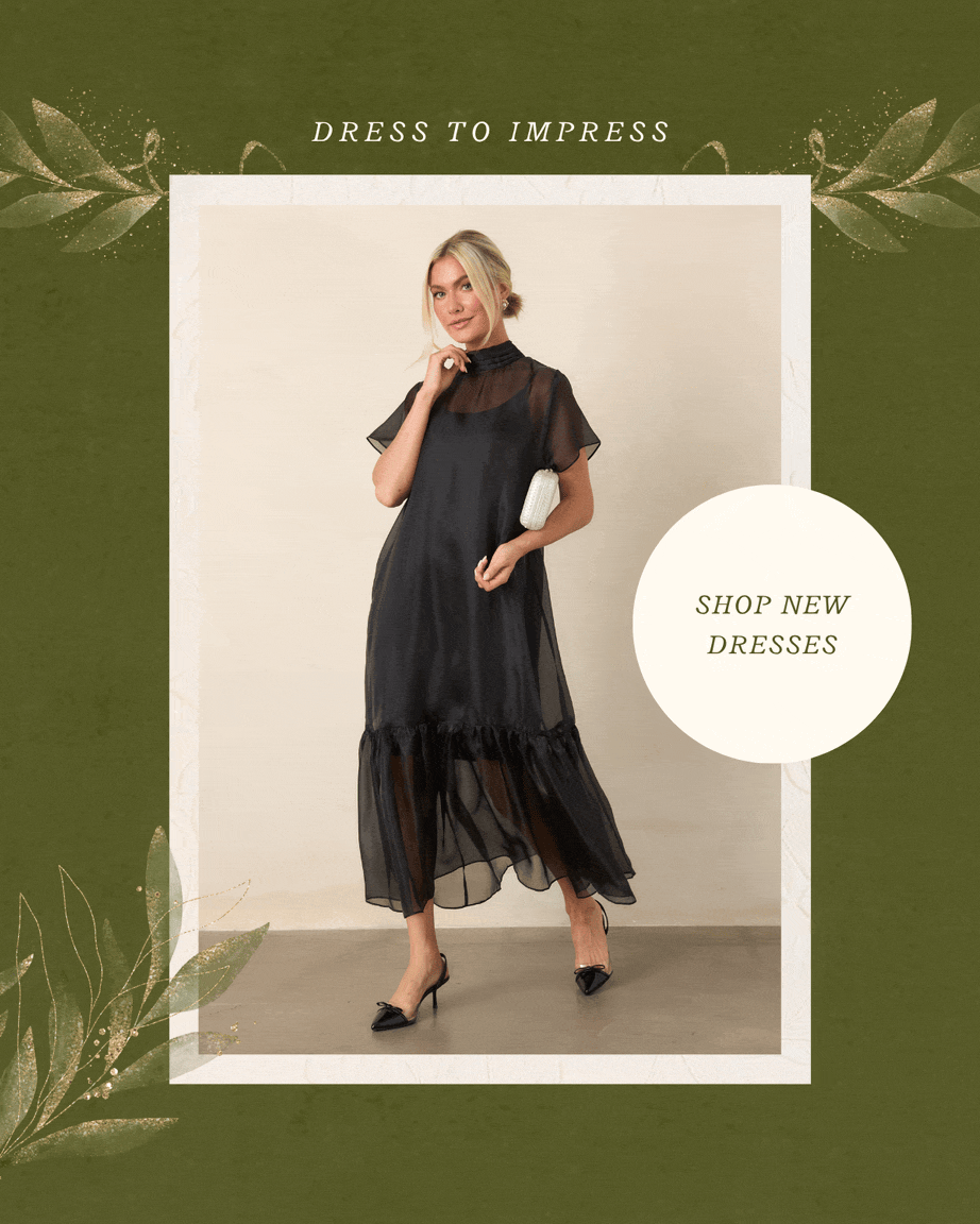 "Dress to impress. Shop new dresses."
