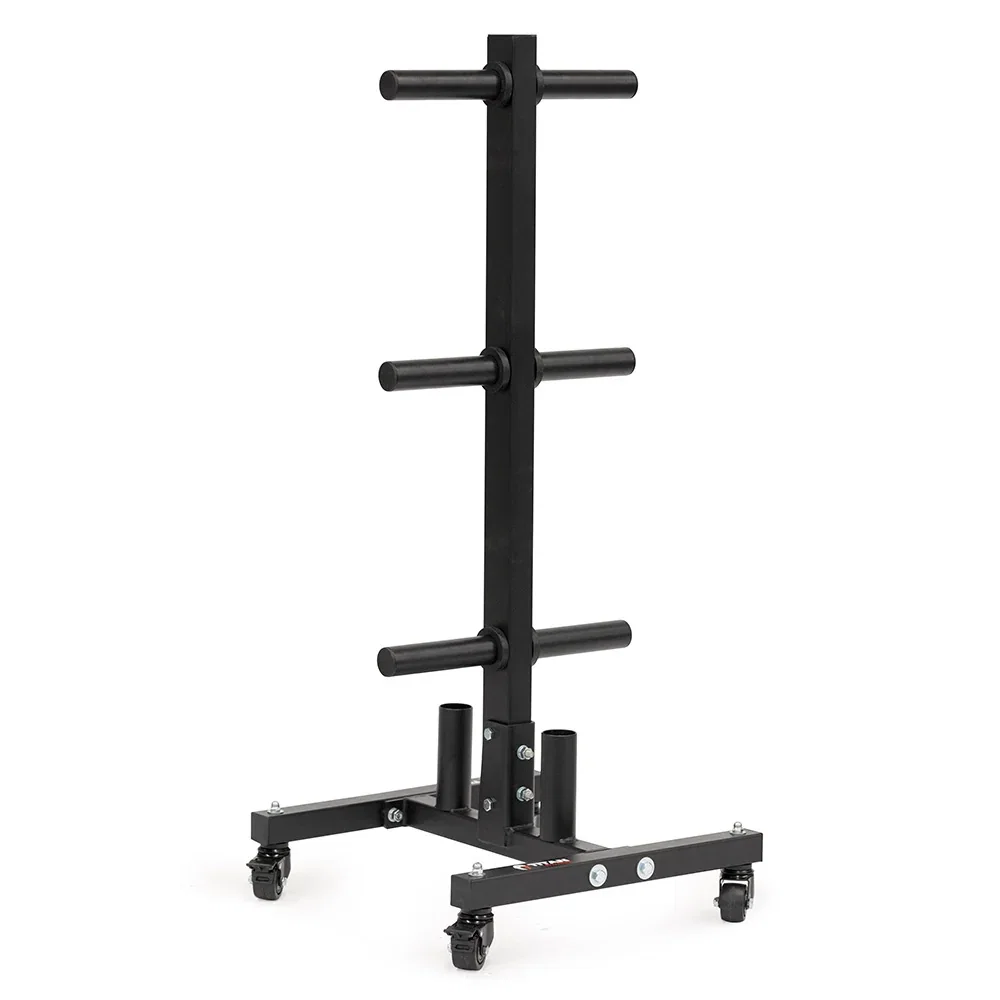 Image of Portable Weight Plate and Barbell Storage Tree