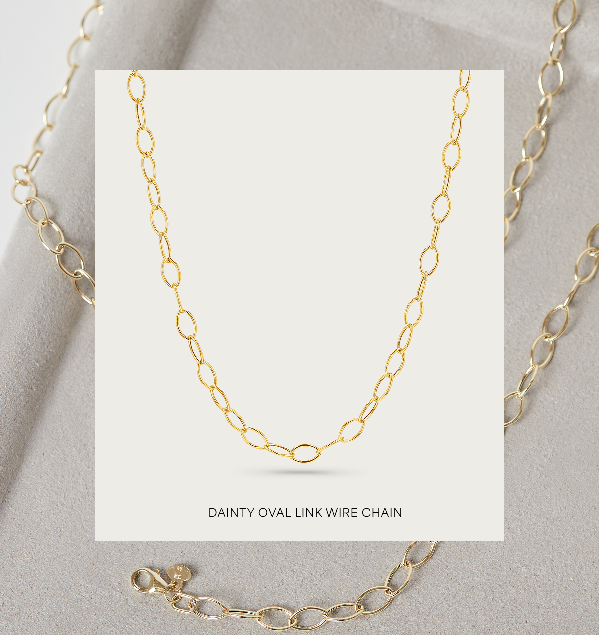 Dainty Oval Link Wire Chain