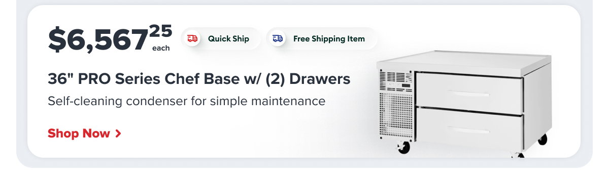 Turbo Air 36" PRO Series Chef Base