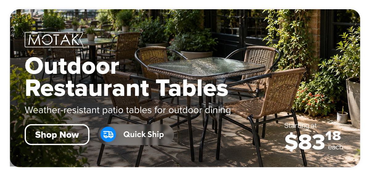 MoTak Outdoor Restaurant Tables