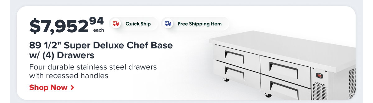 Turbo Air 9 1/2" Super Deluxe Chef Base