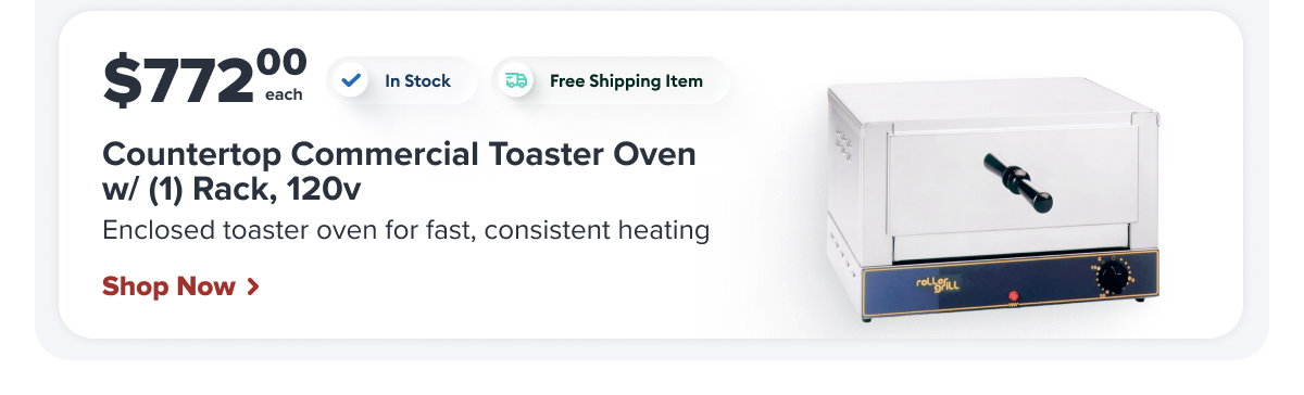 Equipex Countertop Commercial Toaster Oven