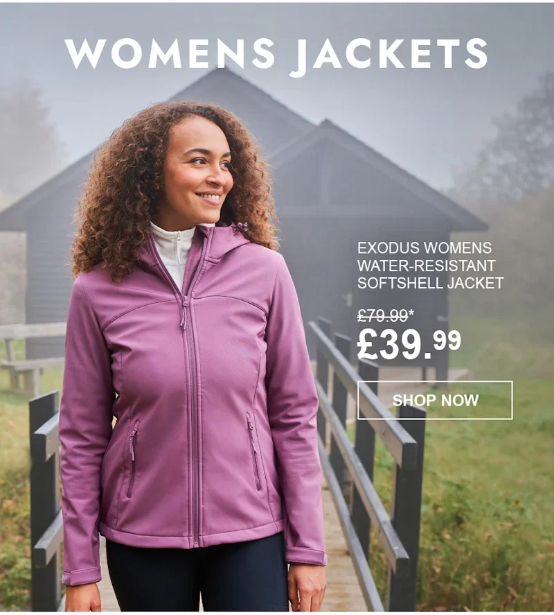 Lifestyle Exodus Womens Water-Resistant Softshell Jacket