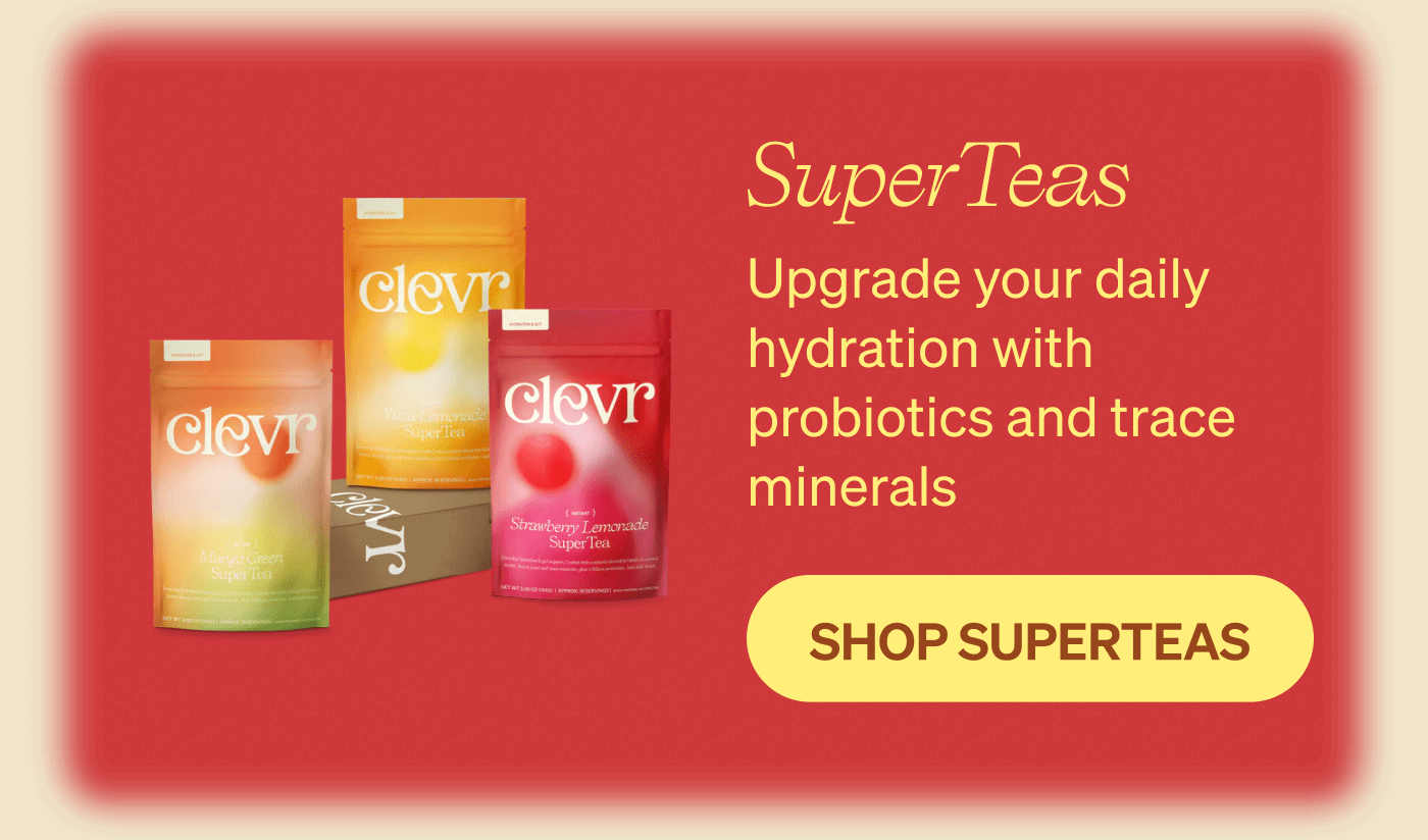 SuperTeas: Upgrade your daily hydration with probiotics and trace minerals