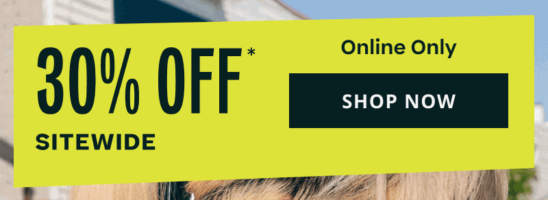 Rotating 30% OFF Sitewide online, to B2G1 FREE in-store. Click here to shop now 
